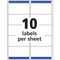 Avery Matte Clear Shipping Labels, Sure Feed Technology, Inkjet, 2" x 4", 100 Labels (18863)